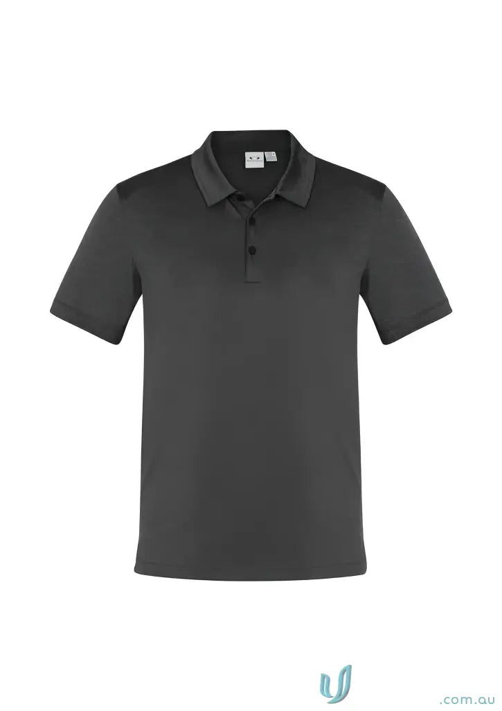 Gray short-sleeved Aero Polo shirt from Biz Collection Aero collection