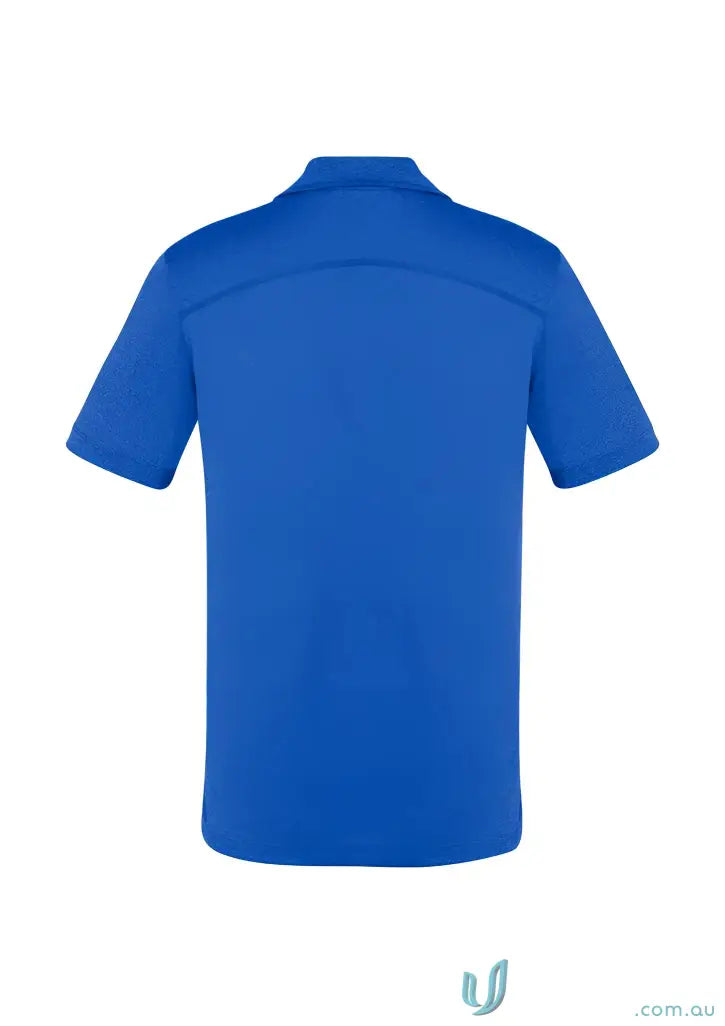 Blue short-sleeved Aero Polo shirt from Biz Collection Aero collection for casual style