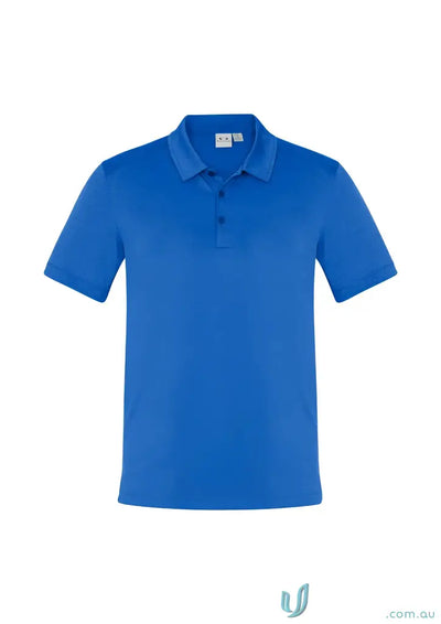 Blue short-sleeved Aero Polo shirt from Biz Collection Aero collection polo line