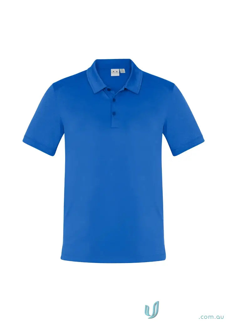 Blue short-sleeved Aero Polo shirt from Biz Collection Aero collection polo line