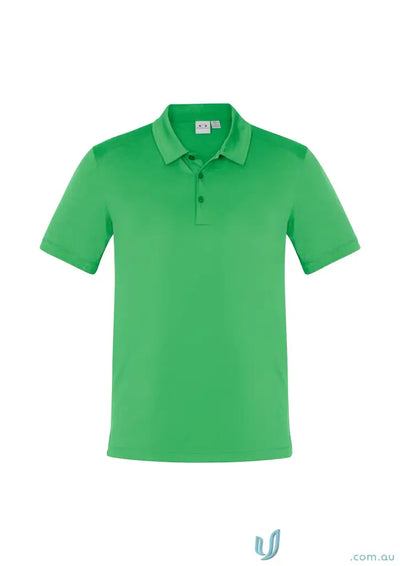 Green short-sleeved Aero Polo shirt from Biz Collection Aero collection for a fresh look