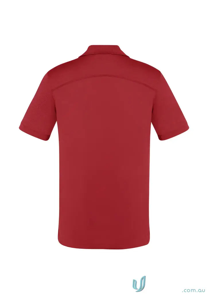 Red short-sleeved Aero Polo shirt from Biz Collection Aero collection for a fresh look