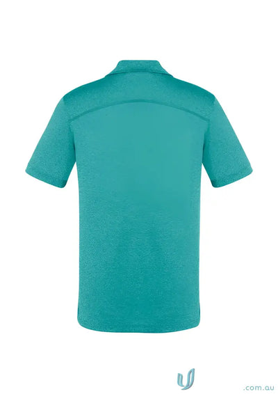 Teal short-sleeved polo shirt from Aero Polo collection for men