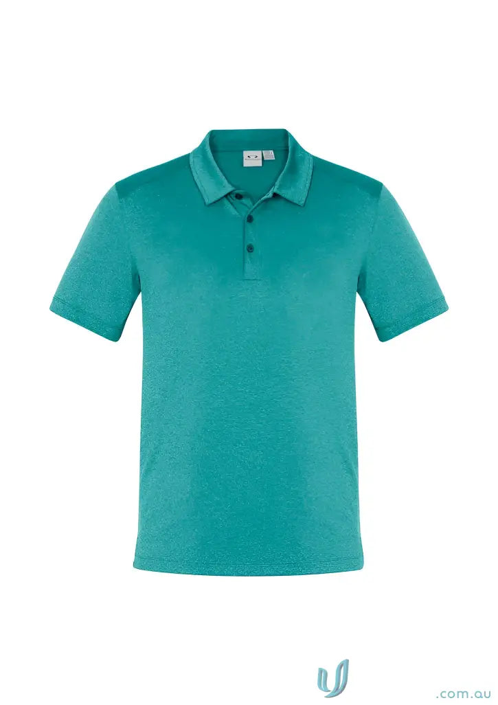 Teal short-sleeved polo shirt from Aero Polo in Biz Collection Aero Polo style