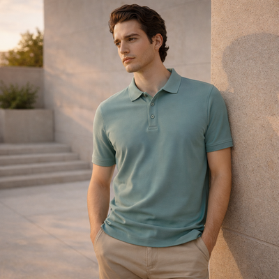 Biz Collection P105MS Ainslie Polo in Teal front product image