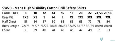 Winning Spirit SW70 AIW Biomotion Light Weight Safety Shirt with Xback Tape