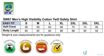Winning Spirit SW67 AIW Easy Breeze Safety Shirt