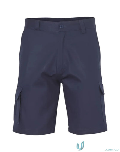 Winning Spirit WP06 AIW Heavy Cotton Drill Cargo Shorts in Navy