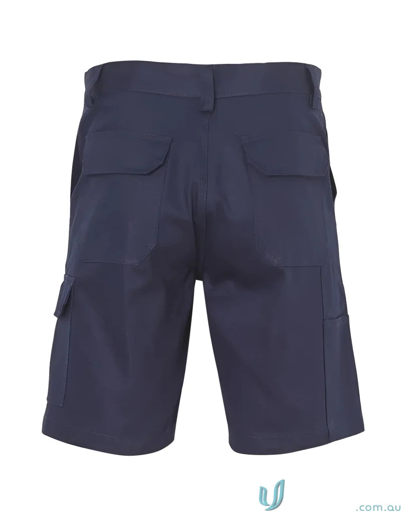 Winning Spirit WP06 AIW Heavy Cotton Drill Cargo Shorts in Navy