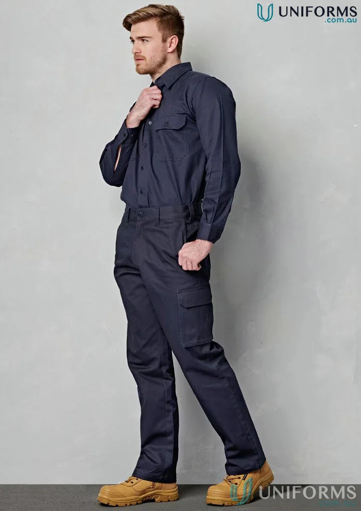 Winning Spirit WP07 AIW Heavy Cotton Pre-Shrunk Drill Pants in Navy front product image
