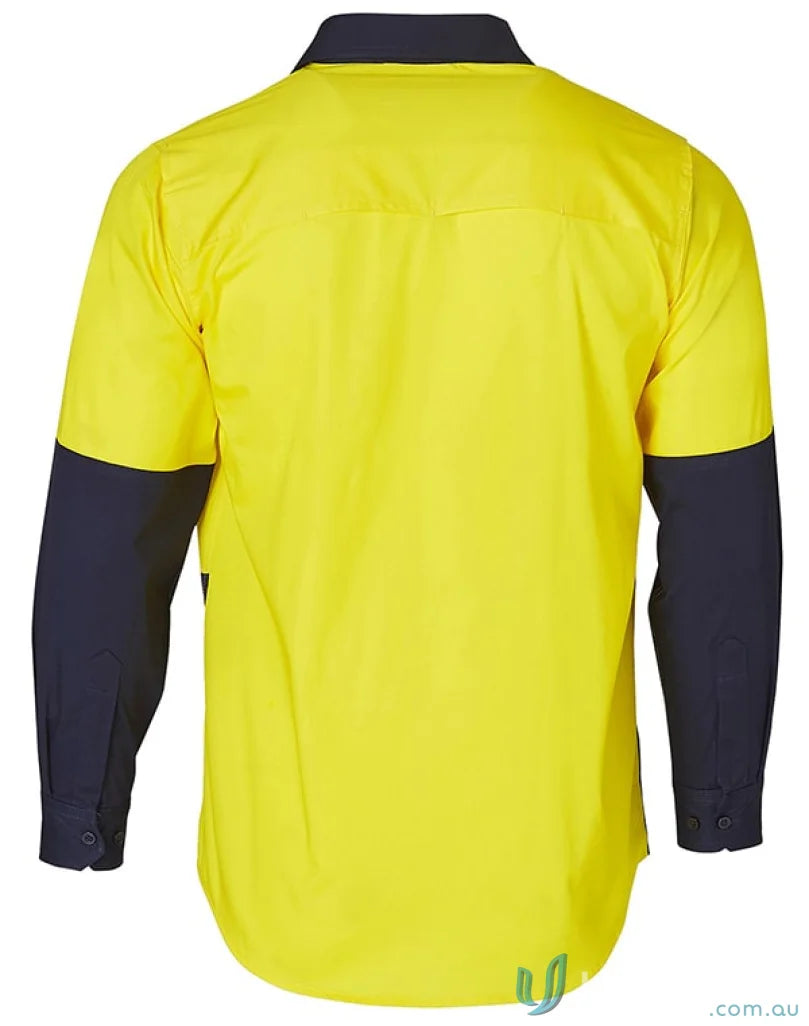 Winning Spirit SW58 AIW HiVis Cool-Breeze LS Cotton Work Shirt
