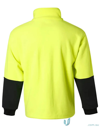 Winning Spirit SW07 AIW HiVis Polar Fleece Half Zip Pullover