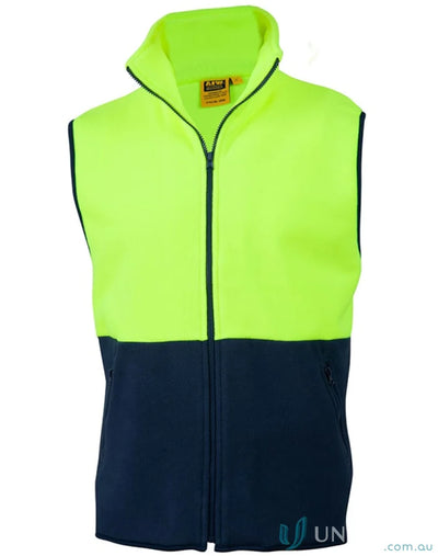 Winning Spirit SW016 AIW HiVis Polar Fleece Vest