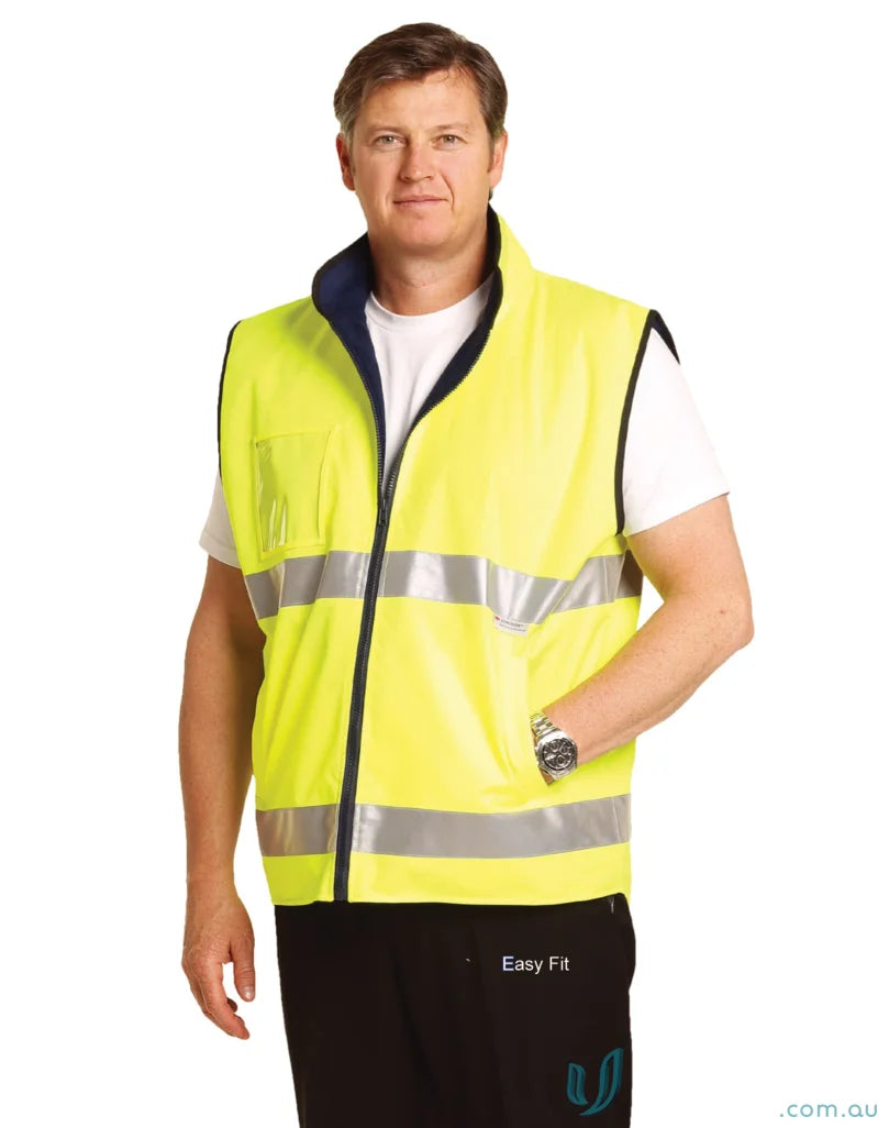 Winning Spirit SW49 AIW HiVis Reversible Safety Vest in Fluoro Yellow front product image
