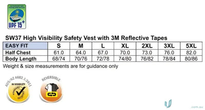 Winning Spirit SW37 AIW HiVis Reversible Safety Vest
