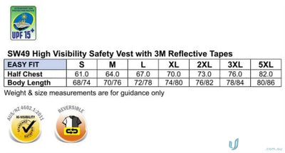 Winning Spirit SW49 AIW HiVis Reversible Safety Vest