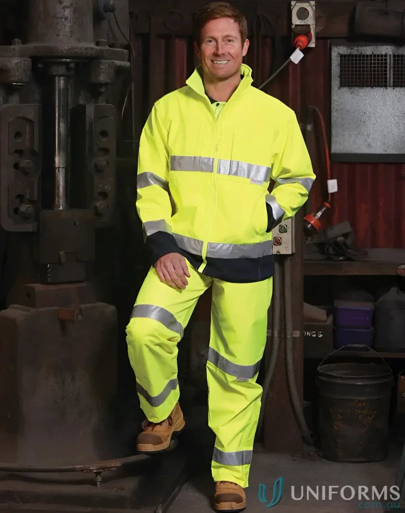 Winning Spirit HP01A-1 AIW HiVis Safety Pants in Fluoro Yellow front product image