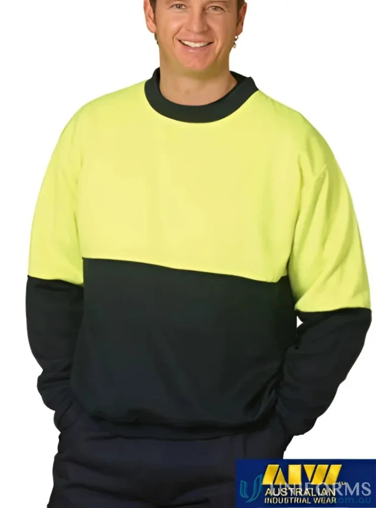 Winning Spirit SW017 AIW HiViz Crew Neck Windcheater