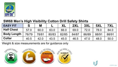 Winning Spirit SW68 AIW Reflective Safety LS Shirt