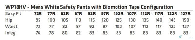 Winning Spirit WP18HV AIW White Safety Pants with Biomotion Tape in White