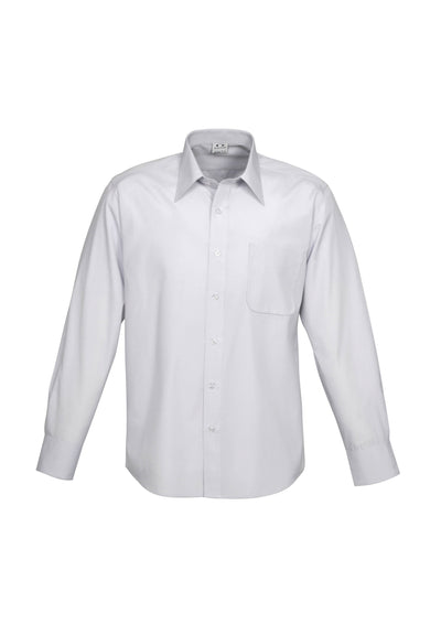 Biz Collection S29518 Ambassador LS Shirt in Silver Grey