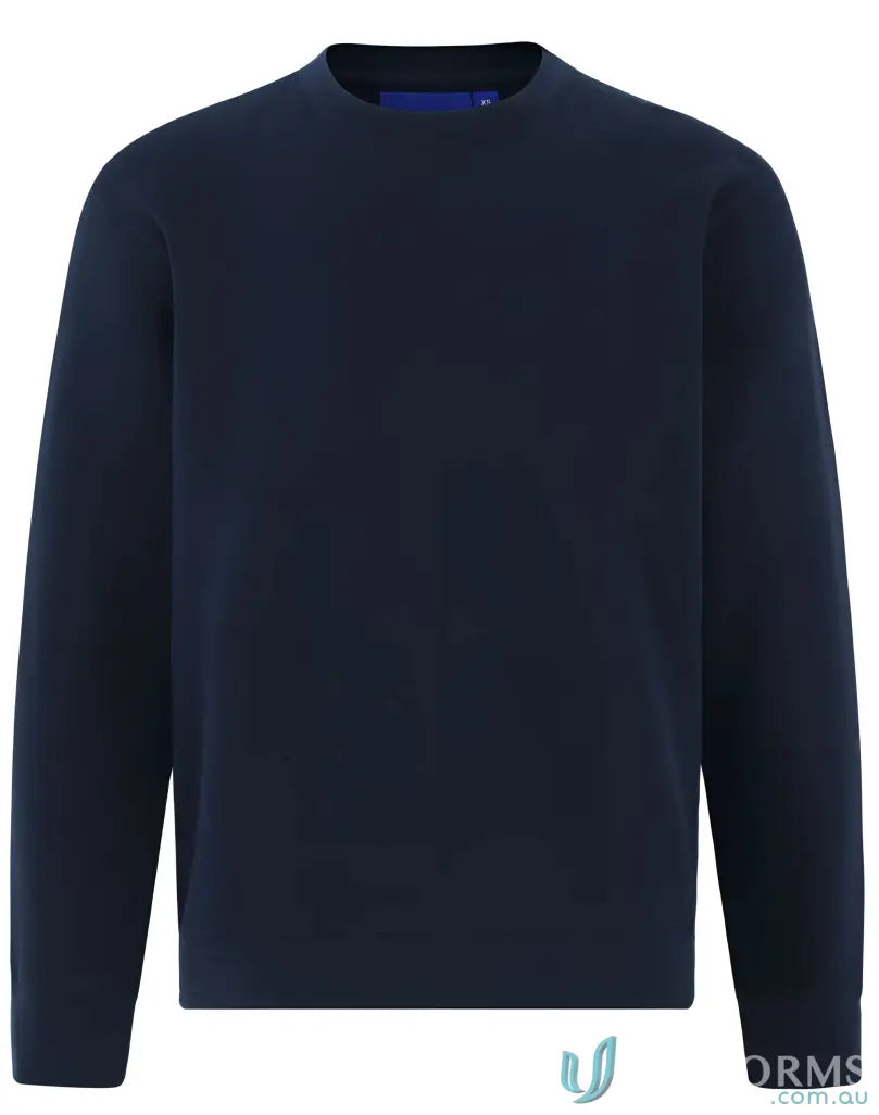 340gsm FL01 American Style Fleece Sweatshirt in Navy