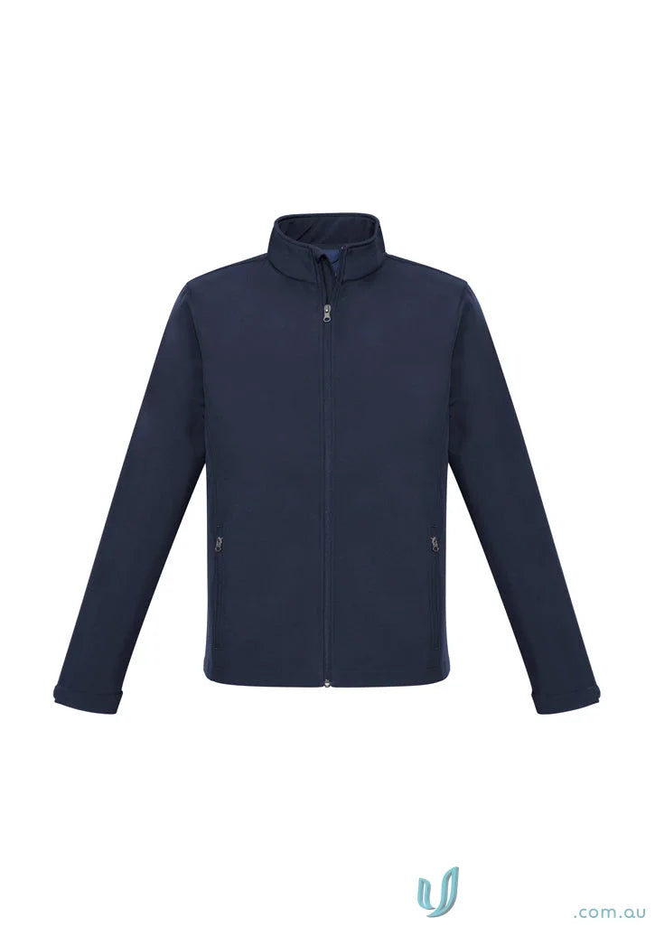 Biz Collection J740M Apex Softshell Jacket in Navy