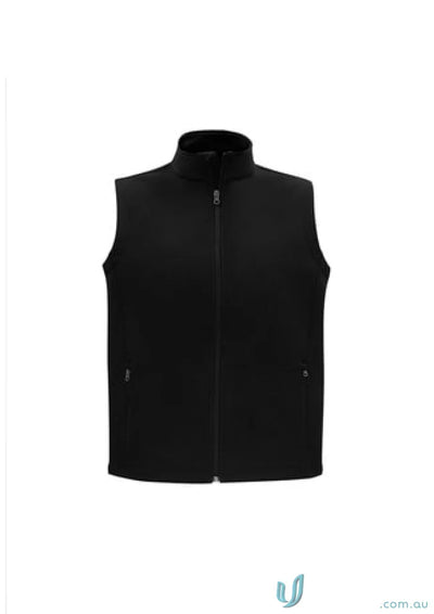 Biz Collection J830M Apex Softshell Vest in Black