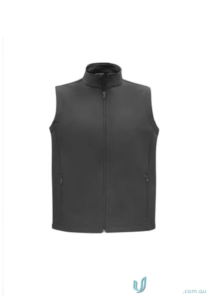 Biz Collection J830M Apex Softshell Vest in Black