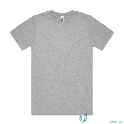 Gray short-sleeved AS Block Tee perfect for work uniforms or casual workwear