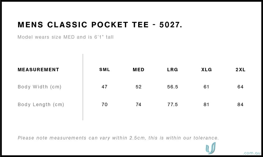 AS 5027-AS AS Classic Pocket Tee
