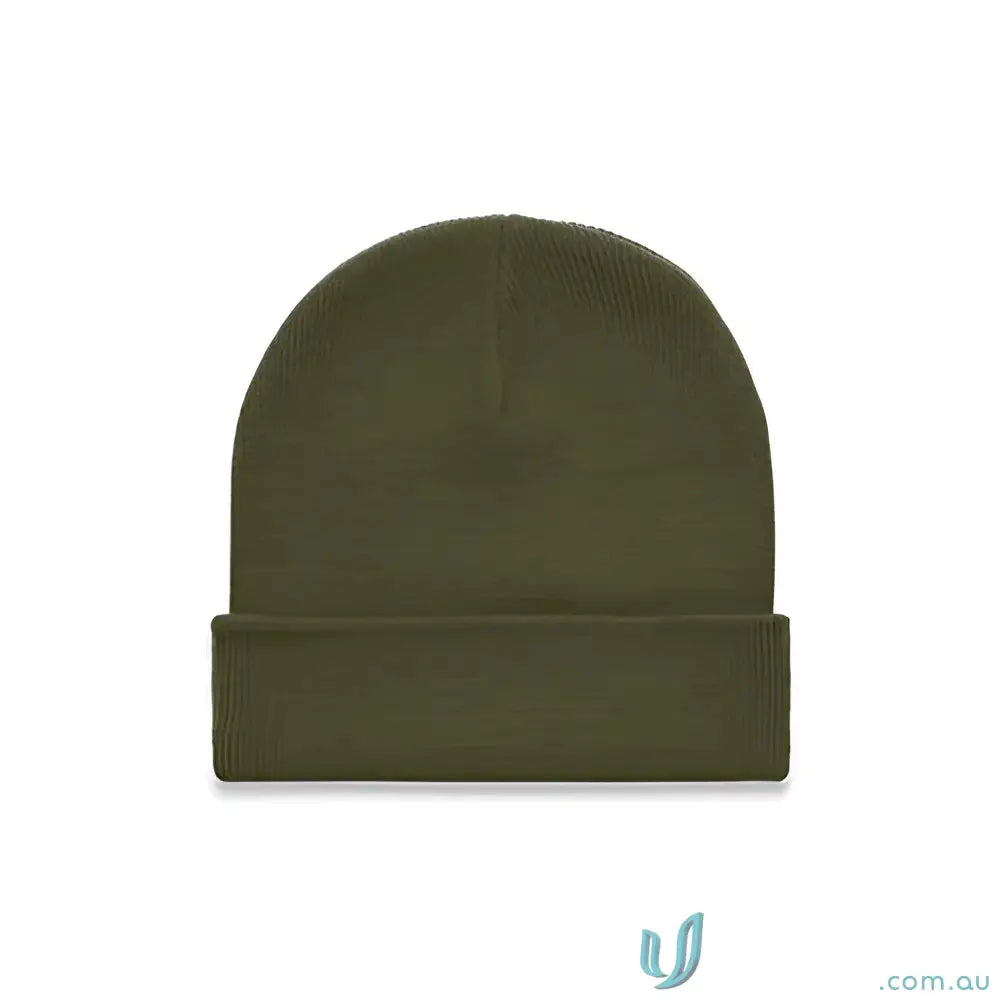 Acrylic Beanie 1107 Cuff Beanie in Army