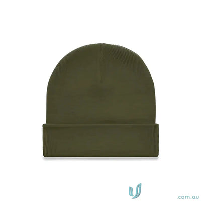 Acrylic Beanie 1107 Cuff Beanie in Army