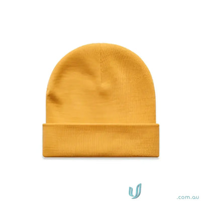 Acrylic Beanie 1107 Cuff Beanie in Mustard