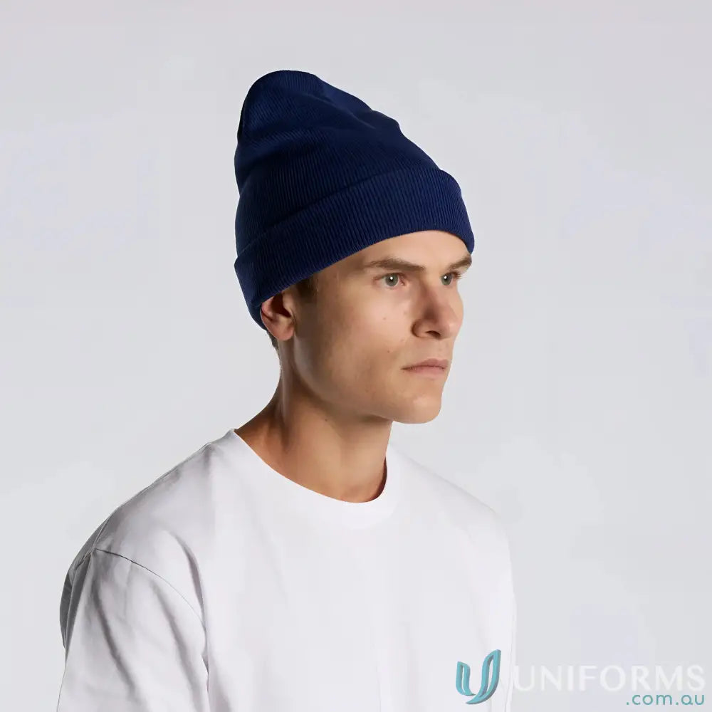 Acrylic Beanie 1107 Cuff Beanie in Navy front product image