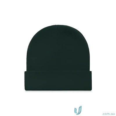 Acrylic Beanie 1107 Cuff Beanie in Pine Green