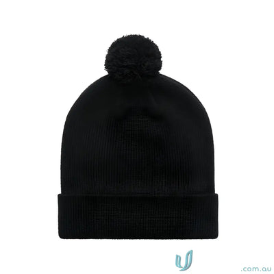 AS 1124 AS Pom Pom Beanie in Black