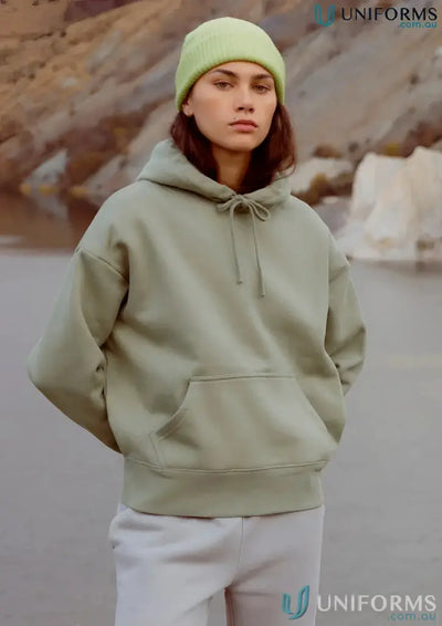 4120S-AS 4146-AS AS Womens Heavy Hoodie in Eucalyptus