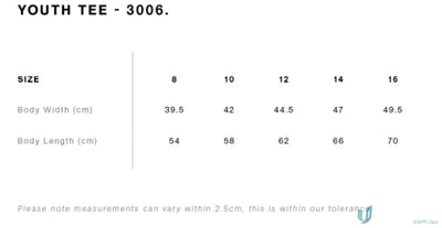 AS 3006-AS AS Youth Staple Tee