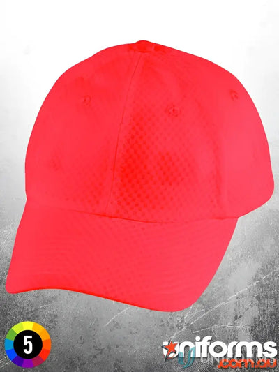 Winning Spirit CH20 Athletic Mesh Cap in Red