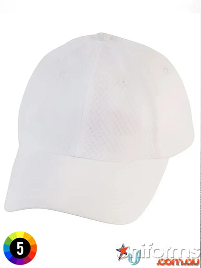 Winning Spirit CH20 Athletic Mesh Cap in White