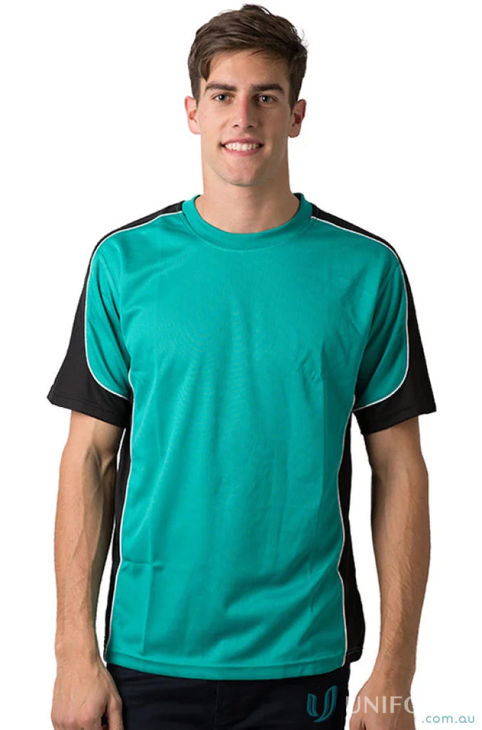 Auburn Kids Tee teal and black athletic shirt with cooldry moisture management tech BST156K