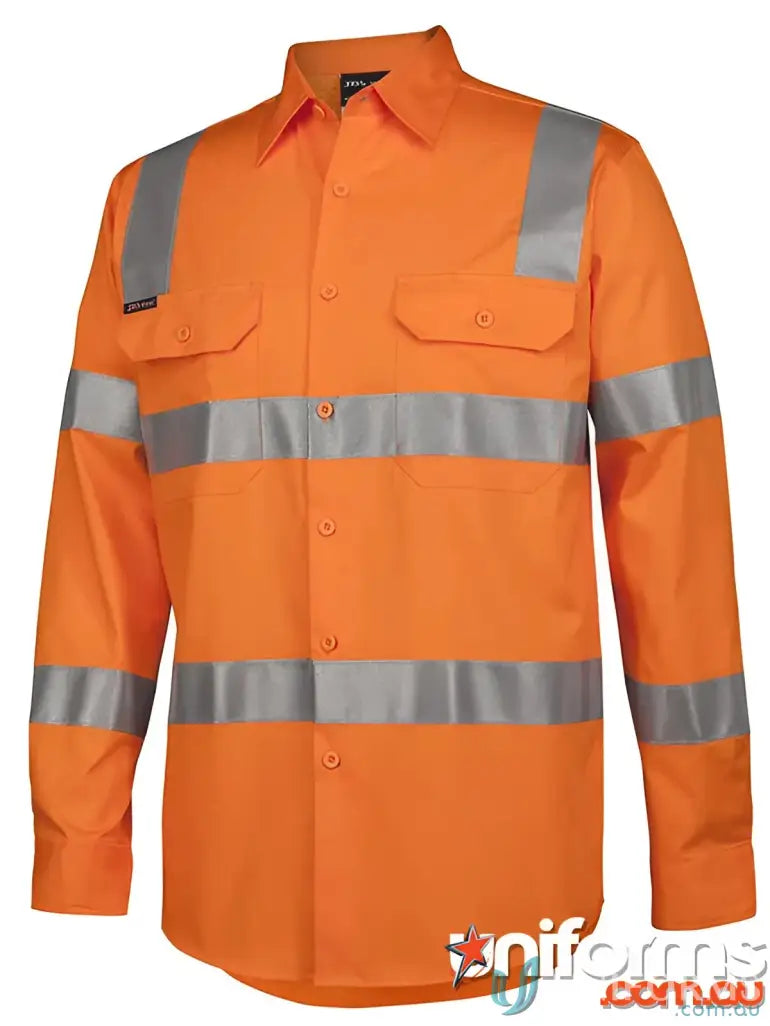 JBs 6DNWR AUST Rail HiVis (D+N) 150G Shirt front product image