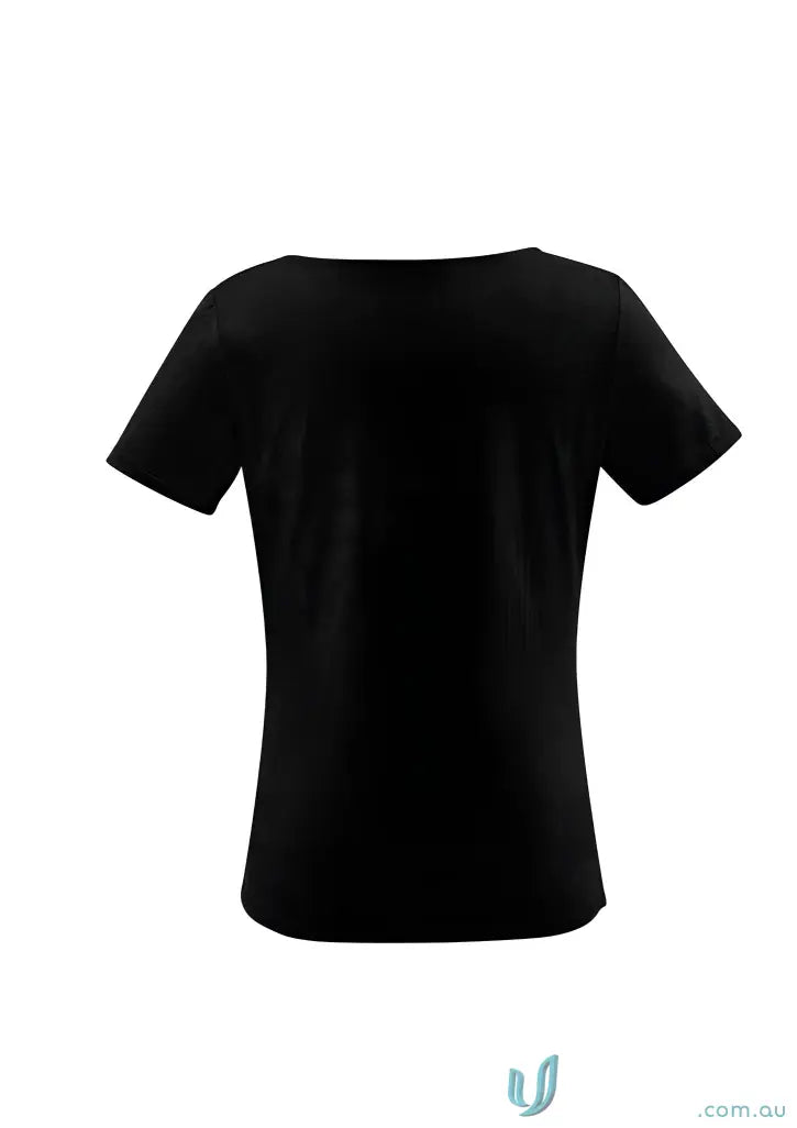 Biz Collection K625LS Ava Ladies Knit Top with Softly Draped Neckline in Black