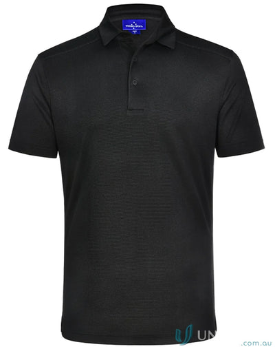 Winning Spirit PS87 Bamboo Corporate Polo in Black