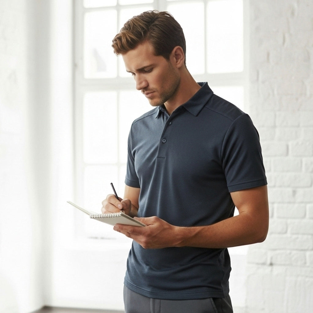 Winning Spirit PS87 Bamboo Corporate Polo in Graphite