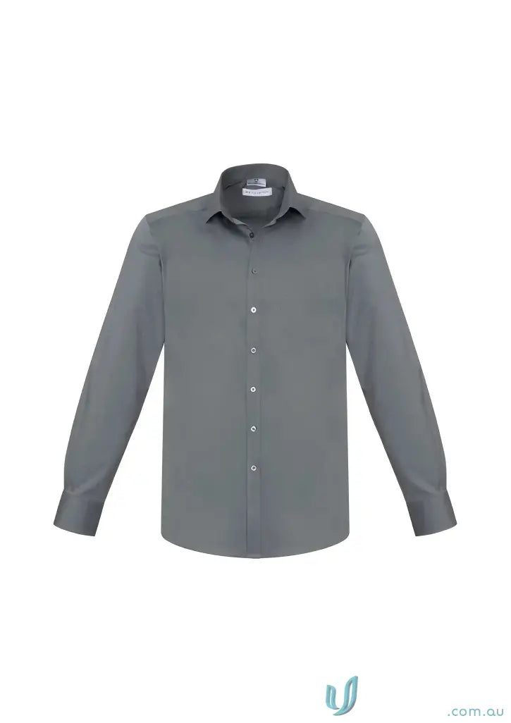 Biz Collection S770ML Bentleigh LS Shirt in Platinum