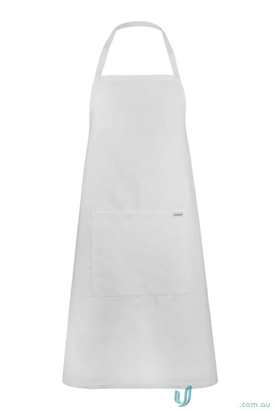WorkCraft CA003 Bib Apron With Pocket in White front product image
