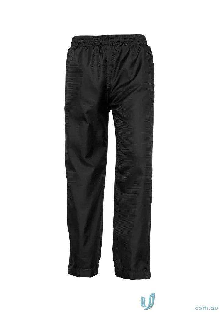 Biz Collection TP3160 Biz Collection Adults Flash Track Bottoms in Black