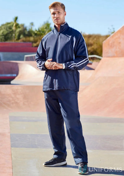 Biz Collection TP3160 Biz Collection Adults Flash Track Bottoms in Navy front product image